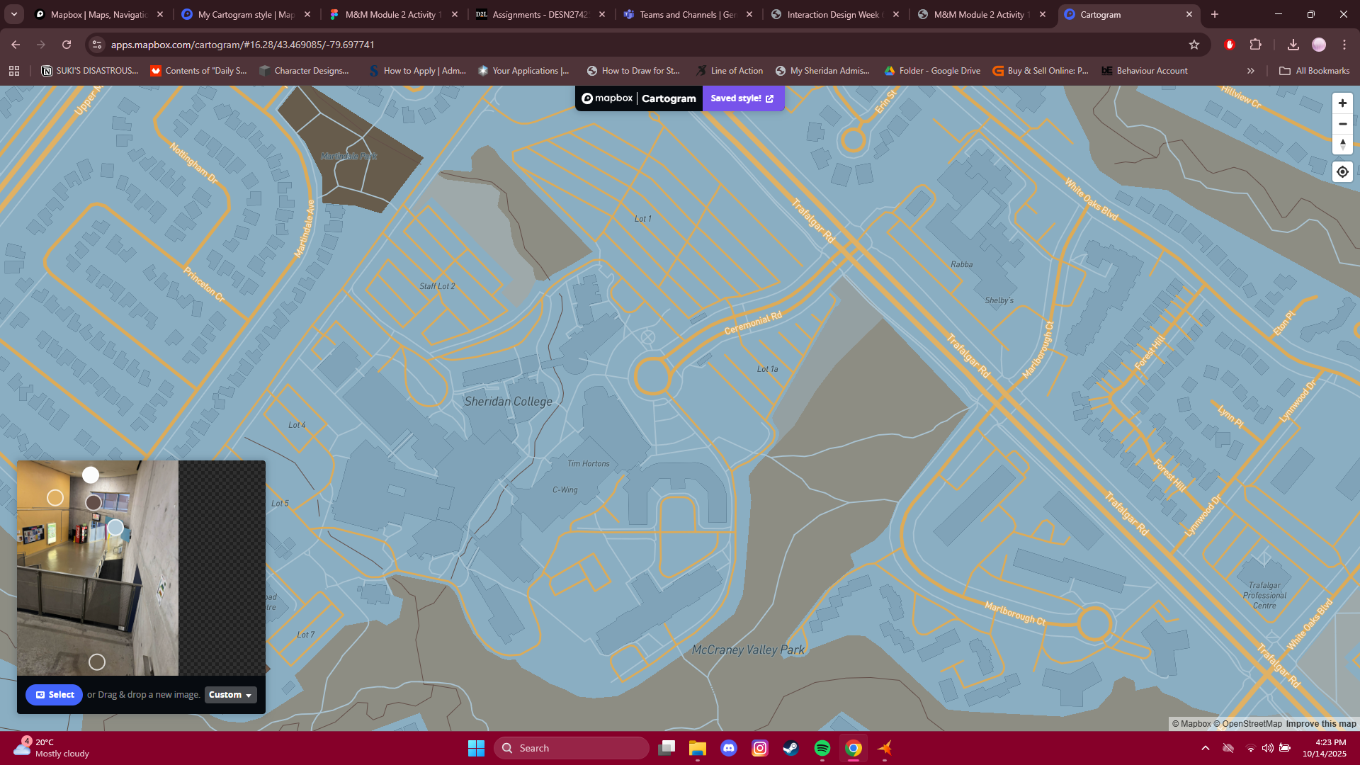 Tried to adjust and fix the last iteration to chooser nicer options for the roads and land