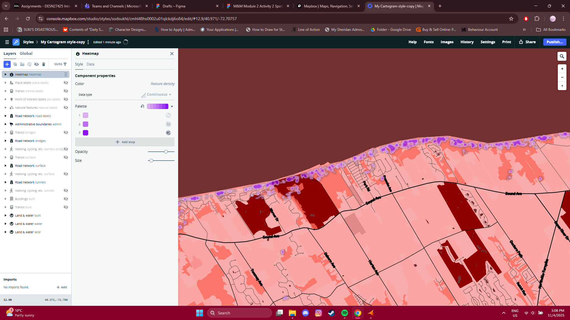 Bivariate spacial map experimentation